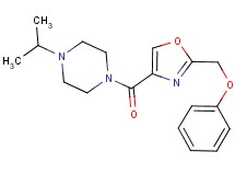 1-isopropyl-4-{[2-(phenoxymethyl)-1,3-oxazol-4-yl]carbonyl}piperazine