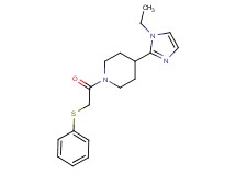4-(1-ethyl-1H-imidazol-2-yl)-1-[(phenylthio)acetyl]piperidine