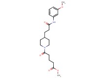 methyl 5-(4-{3-[(3-methoxyphenyl)amino]-3-oxopropyl}-1-piperidinyl)-5-oxopentanoate