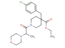 ethyl 4-(4-chlorobenzyl)-1-[2-(4-morpholinyl)propanoyl]-4-piperidinecarboxylate