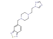 5-({4-[2-(1H-1,2,4-triazol-1-yl)ethyl]-1-piperazinyl}methyl)-2,1,3-benzothiadiazole