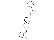 N-{[8-(2-chloro-6-fluorobenzyl)-1-oxa-8-azaspiro[4.5]dec-2-yl]methyl}-3-fluorobenzamide