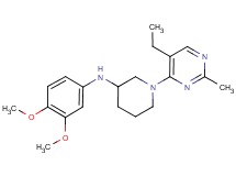 N-(3,4-dimethoxyphenyl)-1-(5-ethyl-2-methyl-4-pyrimidinyl)-3-piperidinamine