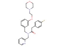 2-(4-fluorophenyl)-N-{3-[2-(4-morpholinyl)ethoxy]benzyl}-N-(2-pyridinylmethyl)acetamide