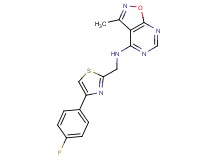 N-{[4-(4-fluorophenyl)-1,3-thiazol-2-yl]methyl}-3-methylisoxazolo[5,4-d]pyrimidin-4-amine