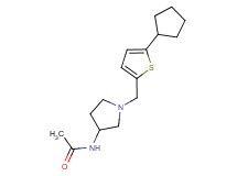 N-{1-[(5-cyclopentyl-2-thienyl)methyl]pyrrolidin-3-yl}acetamide