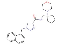 N-{[1-(4-morpholinyl)cyclopentyl]methyl}-1-(1-naphthylmethyl)-1H-1,2,3-triazole-4-carboxamide