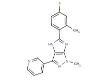 5-(4-fluoro-2-methylphenyl)-1-methyl-3-(3-pyridinyl)-1,4-dihydroimidazo[4,5-c]pyrazole