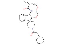 N-[(2R*,3R*)-1'-(cyclohexylacetyl)-2-(2-methoxyethoxy)-2,3-dihydrospiro[indene-1,4'-piperidin]-3-yl]-2-methylpropanamide