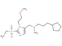 (3-cyclopentylpropyl){[2-(ethylsulfonyl)-1-(2-methoxyethyl)-1H-imidazol-5-yl]methyl}methylamine