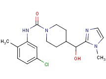 N-(5-chloro-2-methylphenyl)-4-[hydroxy(1-methyl-1H-imidazol-2-yl)methyl]piperidine-1-carboxamide