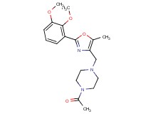 1-acetyl-4-{[2-(2,3-dimethoxyphenyl)-5-methyl-1,3-oxazol-4-yl]methyl}piperazine