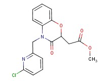 methyl {4-[(6-chloropyridin-2-yl)methyl]-3-oxo-3,4-dihydro-2H-1,4-benzoxazin-2-yl}acetate