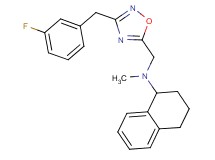 N-{[3-(3-fluorobenzyl)-1,2,4-oxadiazol-5-yl]methyl}-N-methyl-1,2,3,4-tetrahydro-1-naphthalenamine
