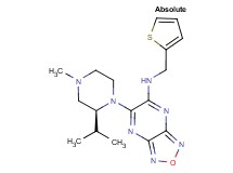 6-[(2S)-2-isopropyl-4-methyl-1-piperazinyl]-N-(2-thienylmethyl)[1,2,5]oxadiazolo[3,4-b]pyrazin-5-amine