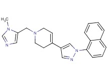 1-[(1-methyl-1H-imidazol-5-yl)methyl]-4-[1-(1-naphthyl)-1H-pyrazol-4-yl]-1,2,3,6-tetrahydropyridine