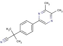 2-[4-(5,6-dimethylpyrazin-2-yl)phenyl]-2-methylpropanenitrile