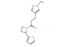 1-methyl-4-{3-oxo-3-[2-(2-thienyl)azetidin-1-yl]propyl}-1H-pyrazole