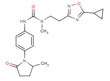 N-[2-(5-cyclopropyl-1,2,4-oxadiazol-3-yl)ethyl]-N-methyl-N'-[4-(2-methyl-5-oxopyrrolidin-1-yl)phenyl]urea