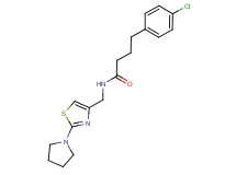 4-(4-chlorophenyl)-N-{[2-(1-pyrrolidinyl)-1,3-thiazol-4-yl]methyl}butanamide