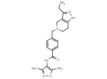 N-(3,5-dimethylisoxazol-4-yl)-4-[(3-ethyl-1,4,6,7-tetrahydro-5H-pyrazolo[4,3-c]pyridin-5-yl)methyl]benzamide