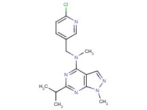 N-[(6-chloro-3-pyridinyl)methyl]-6-isopropyl-N,1-dimethyl-1H-pyrazolo[3,4-d]pyrimidin-4-amine