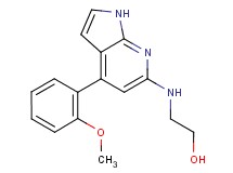 2-{[4-(2-methoxyphenyl)-1H-pyrrolo[2,3-b]pyridin-6-yl]amino}ethanol