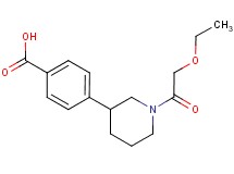 4-[1-(ethoxyacetyl)piperidin-3-yl]benzoic acid