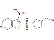 2-{[3-(hydroxymethyl)pyrrolidin-1-yl]sulfonyl}-4,5,6,7-tetrahydrothieno[2,3-c]pyridine-3-carboxylic acid