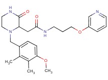 2-[1-(4-methoxy-2,3-dimethylbenzyl)-3-oxo-2-piperazinyl]-N-[3-(3-pyridinyloxy)propyl]acetamide