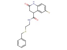 N-[2-(benzylthio)ethyl]-6-fluoro-2-oxo-1,2,3,4-tetrahydroquinoline-4-carboxamide