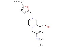 2-{4-[(5-ethyl-2-furyl)methyl]-1-[(6-methyl-2-pyridinyl)methyl]-2-piperazinyl}ethanol