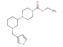 ethyl 4-[1-(3-thienylmethyl)-3-piperidinyl]-1-piperazinecarboxylate