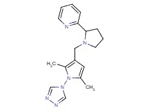 2-(1-{[2,5-dimethyl-1-(4H-1,2,4-triazol-4-yl)-1H-pyrrol-3-yl]methyl}pyrrolidin-2-yl)pyridine