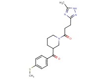 [4-(methylthio)phenyl]{1-[3-(5-methyl-1H-1,2,4-triazol-3-yl)propanoyl]piperidin-3-yl}methanone