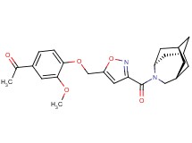 1-[4-({3-[(1R*,3s,6r,8S*)-4-azatricyclo[4.3.1.1~3,8~]undec-4-ylcarbonyl]isoxazol-5-yl}methoxy)-3-methoxyphenyl]ethanone