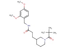 N-(2,4-dimethoxybenzyl)-3-[1-(2,2-dimethylpropanoyl)piperidin-3-yl]propanamide