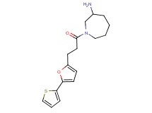 1-{3-[5-(2-thienyl)-2-furyl]propanoyl}-3-azepanamine hydrochloride