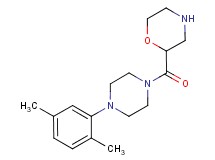 2-{[4-(2,5-dimethylphenyl)-1-piperazinyl]carbonyl}morpholine