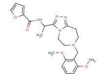 N-{1-[7-(2,6-dimethoxybenzyl)-6,7,8,9-tetrahydro-5H-[1,2,4]triazolo[4,3-d][1,4]diazepin-3-yl]ethyl}-2-furamide