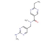 2-ethyl-N-methyl-N-{[2-(methylamino)-5-pyrimidinyl]methyl}-5-pyrimidinecarboxamide