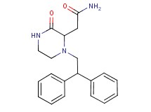 2-[1-(2,2-diphenylethyl)-3-oxo-2-piperazinyl]acetamide