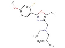 N-ethyl-N-{[2-(2-fluoro-4-methoxyphenyl)-5-methyl-1,3-oxazol-4-yl]methyl}-2-methyl-2-propen-1-amine
