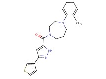 1-(2-methylphenyl)-4-{[3-(3-thienyl)-1H-pyrazol-5-yl]carbonyl}-1,4-diazepane