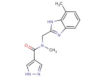 N-methyl-N-[(7-methyl-1H-benzimidazol-2-yl)methyl]-1H-pyrazole-4-carboxamide