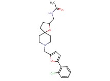N-[(8-{[5-(2-chlorophenyl)-2-furyl]methyl}-1-oxa-8-azaspiro[4.5]dec-2-yl)methyl]acetamide