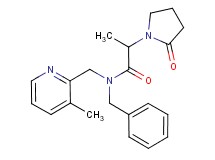 N-benzyl-N-[(3-methylpyridin-2-yl)methyl]-2-(2-oxopyrrolidin-1-yl)propanamide