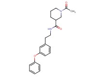 1-acetyl-N-[2-(3-phenoxyphenyl)ethyl]-3-piperidinecarboxamide