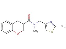 N-methyl-N-[(2-methyl-1,3-thiazol-4-yl)methyl]chromane-3-carboxamide