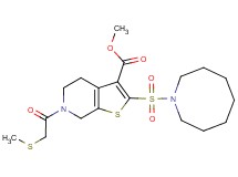 methyl 2-(1-azocanylsulfonyl)-6-[(methylthio)acetyl]-4,5,6,7-tetrahydrothieno[2,3-c]pyridine-3-carboxylate